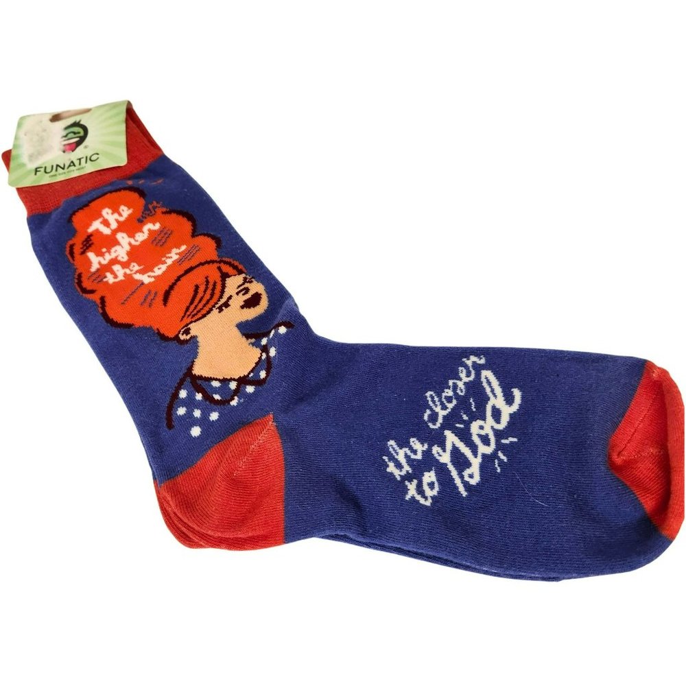 FUNATIC Higher the Hair Socks Unisex Crew Socks NEW